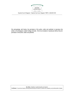 Inherent Jurisdiction Re-visited