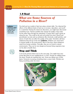 Sources of Pollution