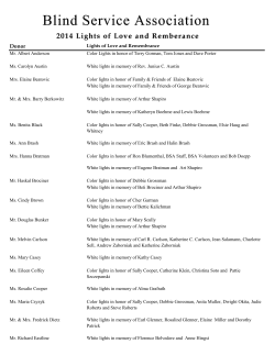 Lights of Love and Remembrance Mr. Albert Anderson Color Lights