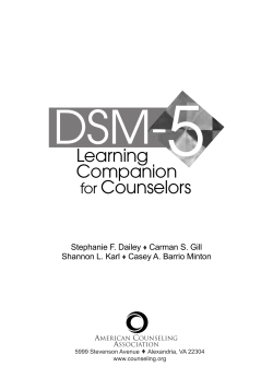 DSM - American Counseling Association