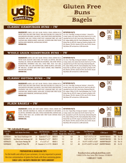 Gluten Free Buns Bagels