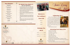 March Calendar - Franklin Park senior living`s