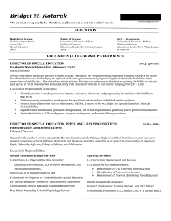 Bridget M. Kotarak - Shorewood School District