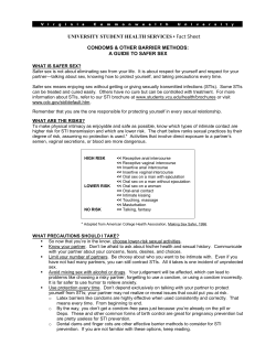 UNIVERSITY STUDENT HEALTH SERVICES &bull; Fact Sheet