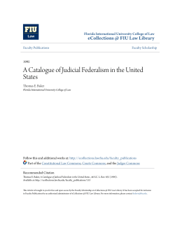 A Catalogue of Judicial Federalism in the United States