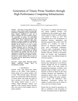 Generation of Titanic Prime Numbers through High Performance