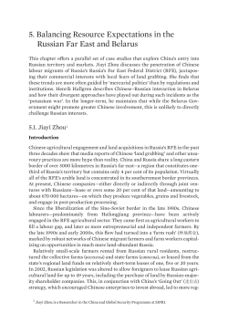 ChinaRussia Relations and Regional Dynamics