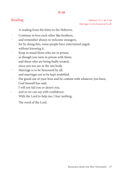Reading - Liturgy Office