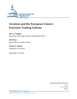 Aviation and the European Union`s Emission Trading Scheme