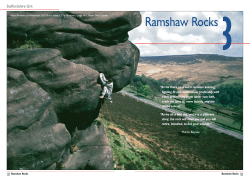 Ramshaw Rocks - The British Mountaineering Council