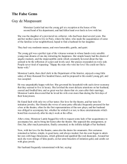 The False Gems Guy de Maupassant