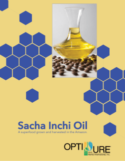 sacha inchi oil brochure