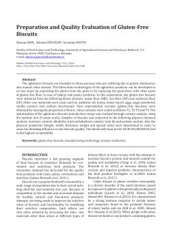 Preparation and Quality Evaluation of Gluten