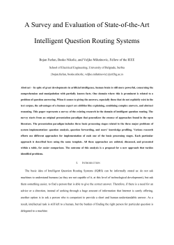 A Survey and Evaluation of State-of-the-Art