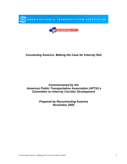 Connecting America: Making the Case for Intercity Rail