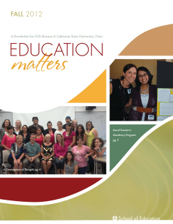 EDUCATION - CSU, Chico