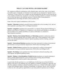 what can i do with a spanish major?