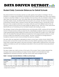 Student Daily Commute Distances for Detroit Schools