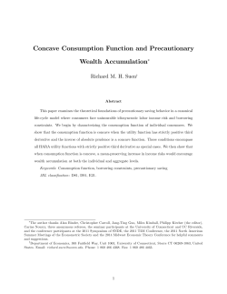 Concave Consumption Function and Precautionary Wealth