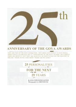 25th anniversary of the goya awards