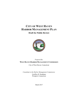 CITY OF WEST HAVEN HARBOR MANAGEMENT PLAN