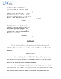 CRLP v. George W. Bush