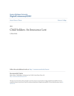 Child Soldiers: An Innocence Lost