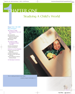 Studying A Child`s World