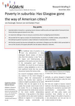 Poverty in suburbia: Has Glasgow gone the way of American cities?