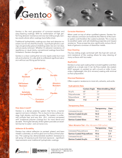 Advanced Clear Hydrophobic Coating
