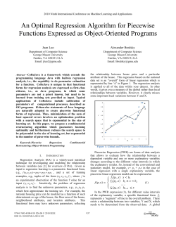 An Optimal Regression Algorithm for Piecewise Functions