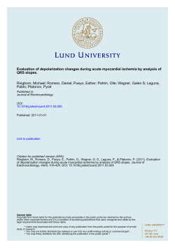 Evaluation of depolarization changes during acute