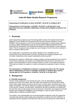 Final India-UK Water Quality