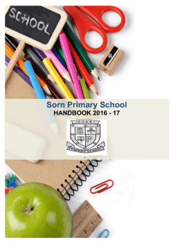 Sorn Primary School Handbook