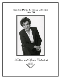 Shalala, Donna E. - Hunter College Libraries