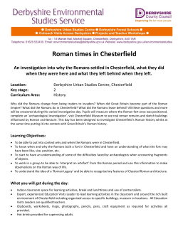 Roman times in Chesterfield