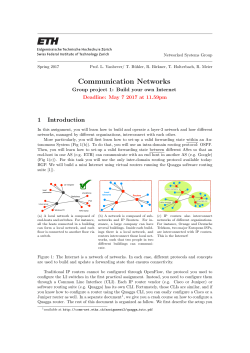 assignment - Communication Networks 2017