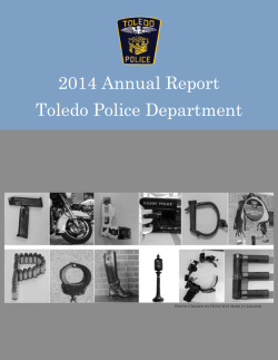 2014 Annual Report Toledo Police Department