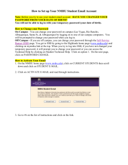 How to Set up Your NMHU Student Email Account