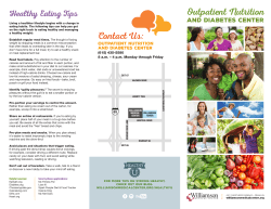 Outpatient Nutrition Contact Us: