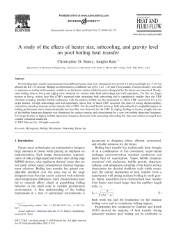 A study of the effects of heater size, subcooling, and gravity level on