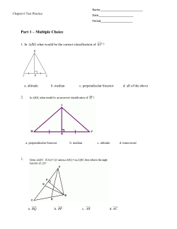 Part 1 &ndash; Multiple Choice