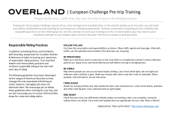 calendar - Overland Summers