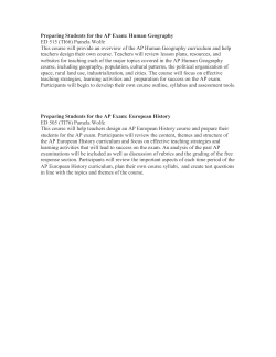 Preparing Students for the AP Exam