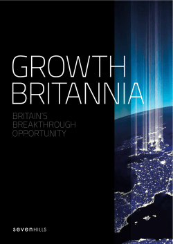 BRITAIN`S BREAKTHROUGH OPPORTUNITY