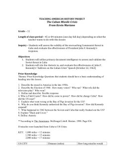 Cuban Missile Crisis - Teaching American History