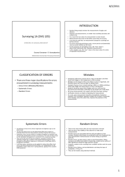 Surveying 1A - Midlands State University