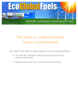 egf brochure - Eco Global Fuels