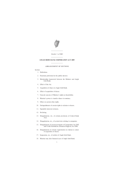 ANGLO IRISH BANK CORPORATION ACT 2009