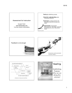 Assessment for Instruction